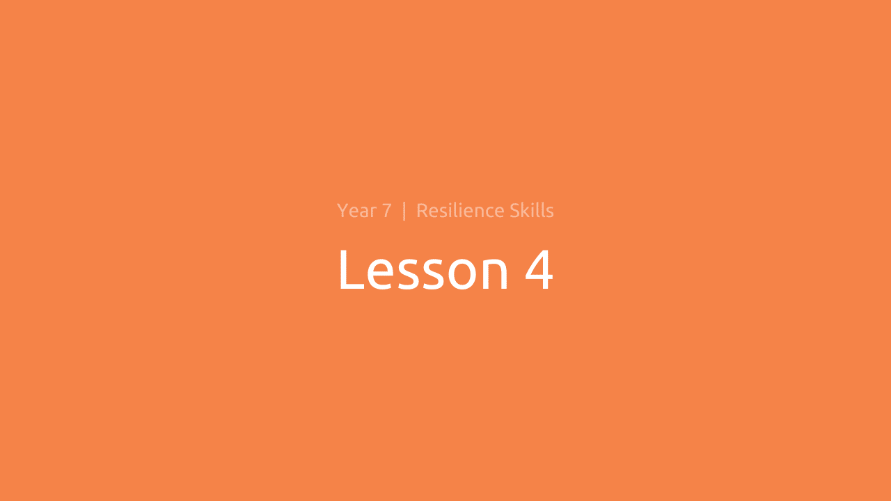 Bounce Forward Resilience Skills: Lesson 4 - Foundation - Bounce Forward