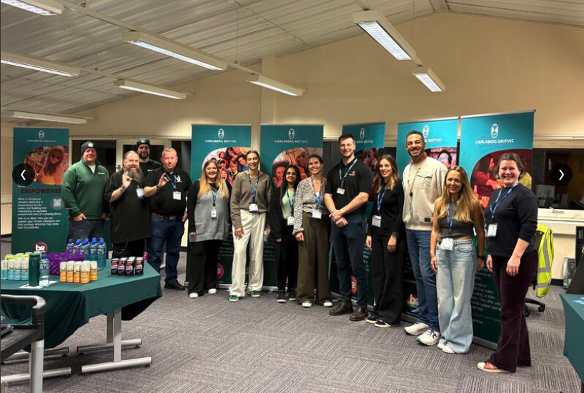 Carlsberg Britvic employees and Bounce Forward colleagues at a roadshow