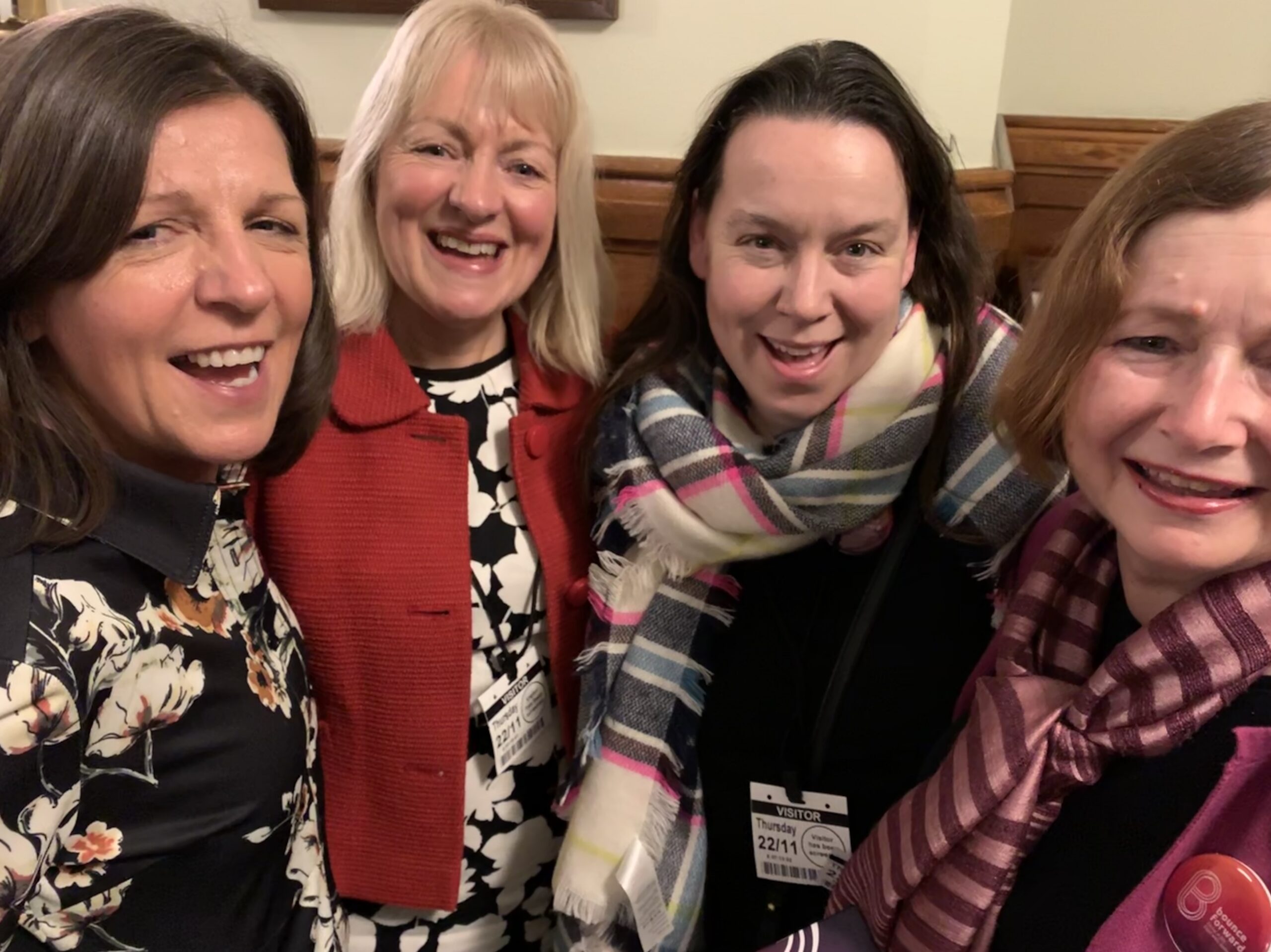 Hilary Kidd and Karen Cheney of Longdean with Lindsay Edwards of Hertfordshire County Council