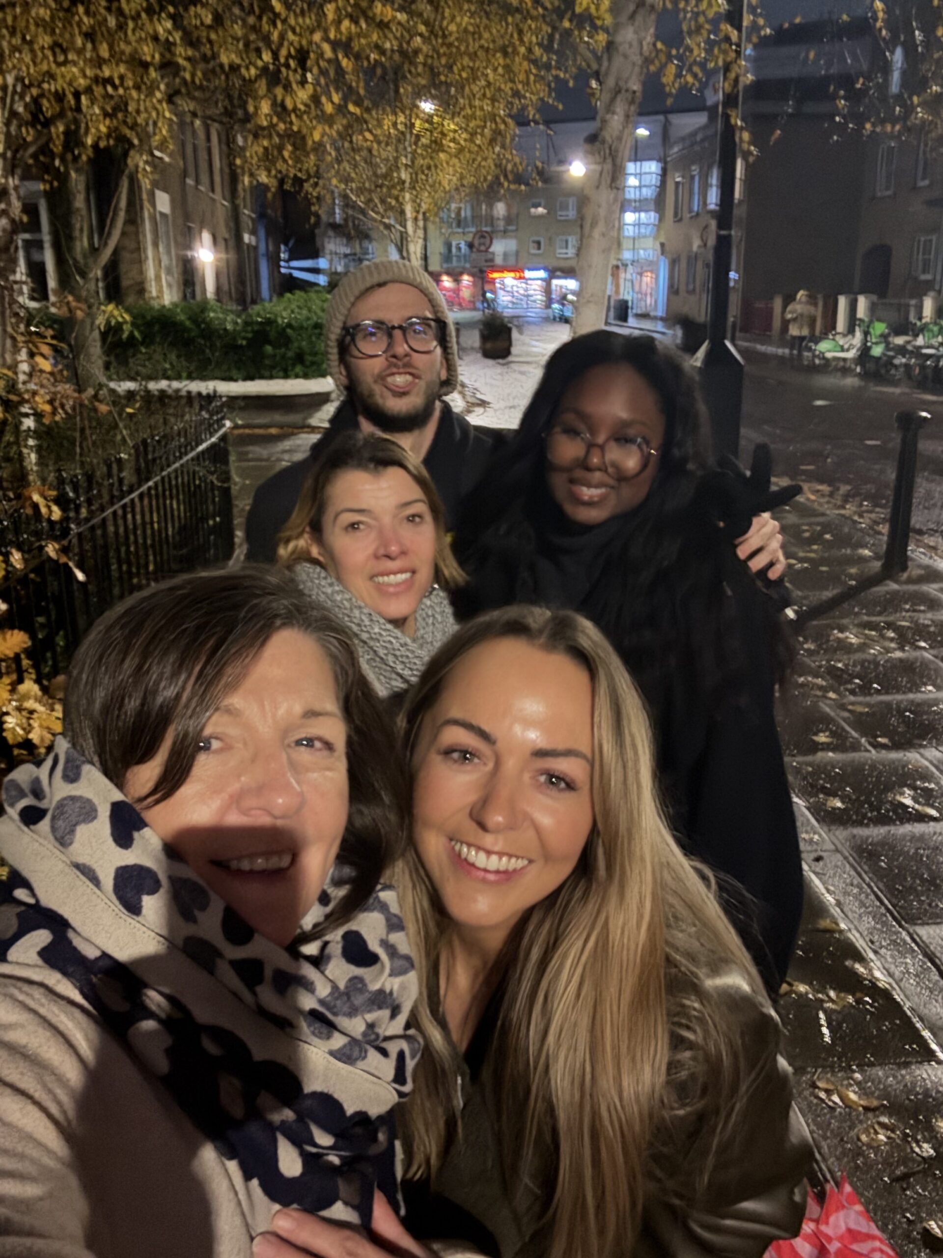 Rob, Appi, Daniela and Elisha at the 2025 team Christmas night